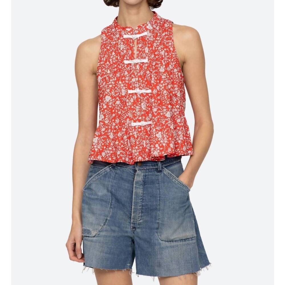 NEW SEA lucille top in red